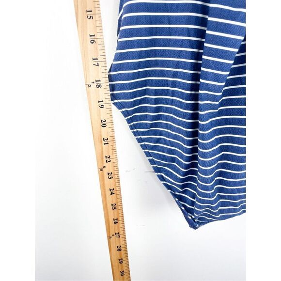 Niptuck Swim Riviera Stripe Denim Joanne Twist Front Design One Piece Swimsuit S - Picture 7 of 13